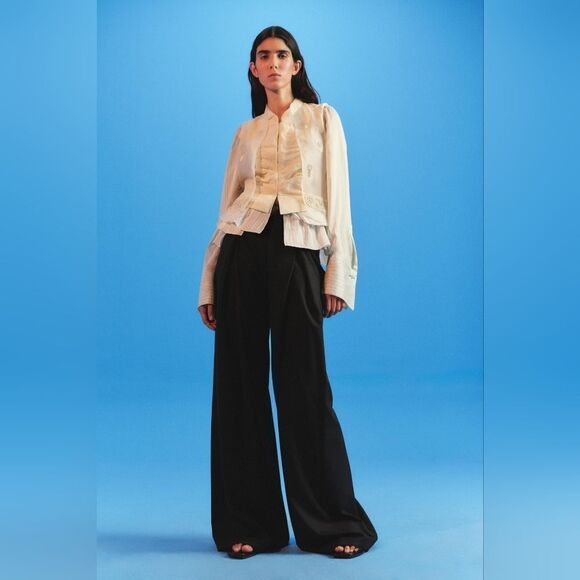 NWT ZARA Authentic ROMANTIC SHIRT ZARA ICONS LIMITED EDITION oyster white - Picture 12 of 17